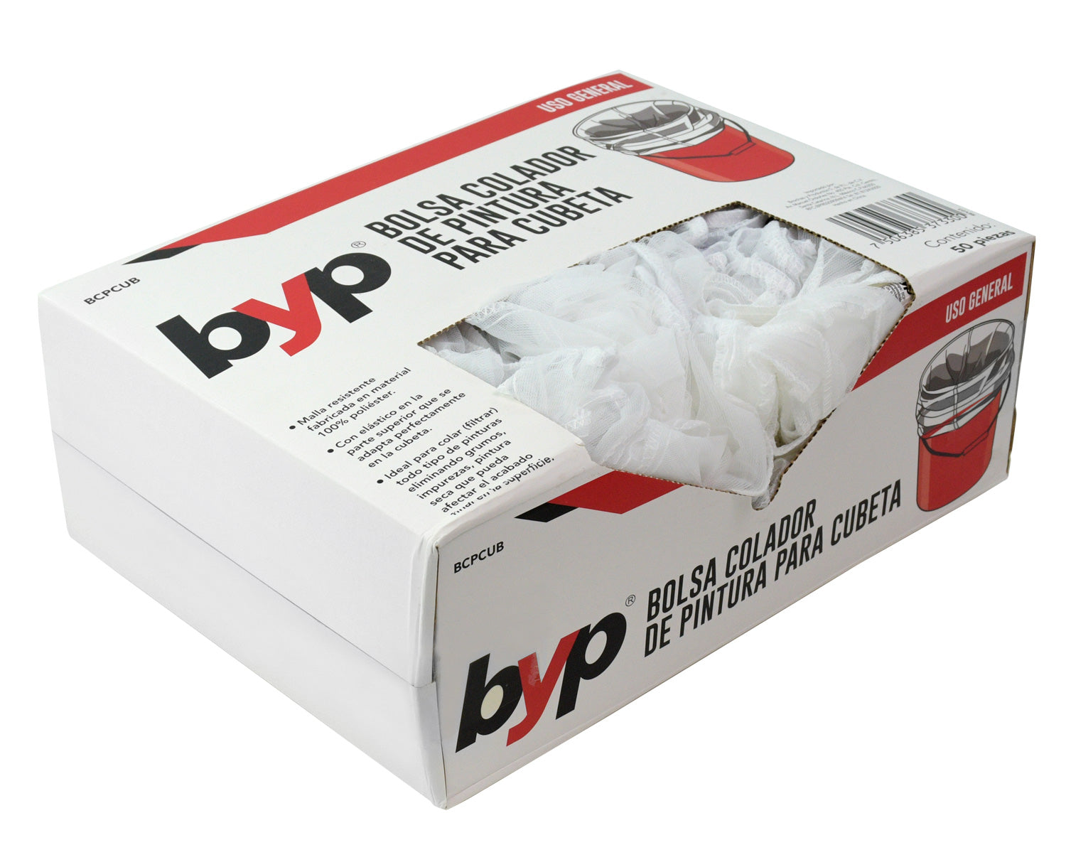 Bolsa colador de pintura para cubeta Caja c/50 piezas