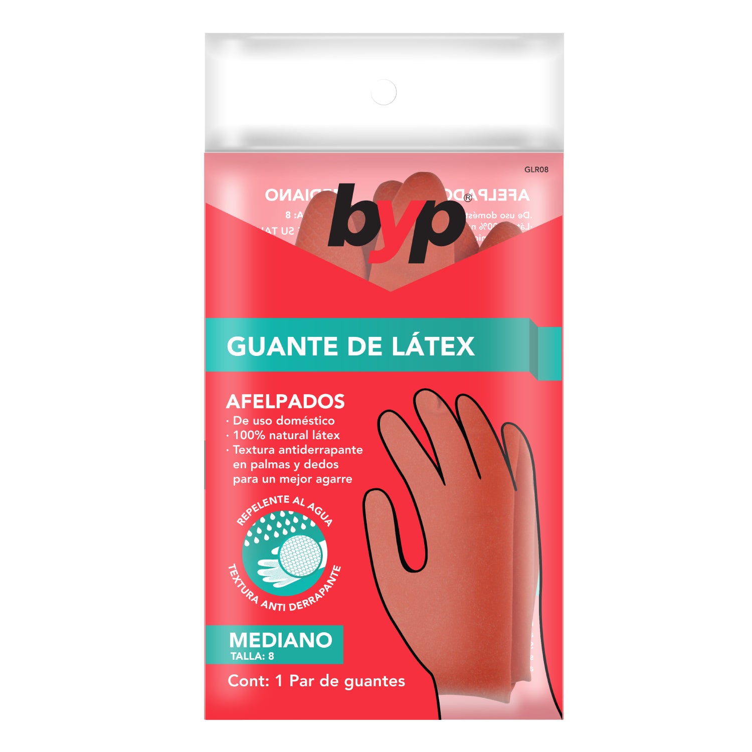 GUANTE LÁTEX ROJO 100% NATURAL