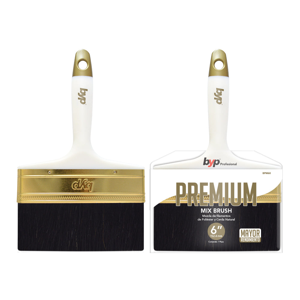 Brocha premium mix (Combinación de poliéster y cerda natural) - byp