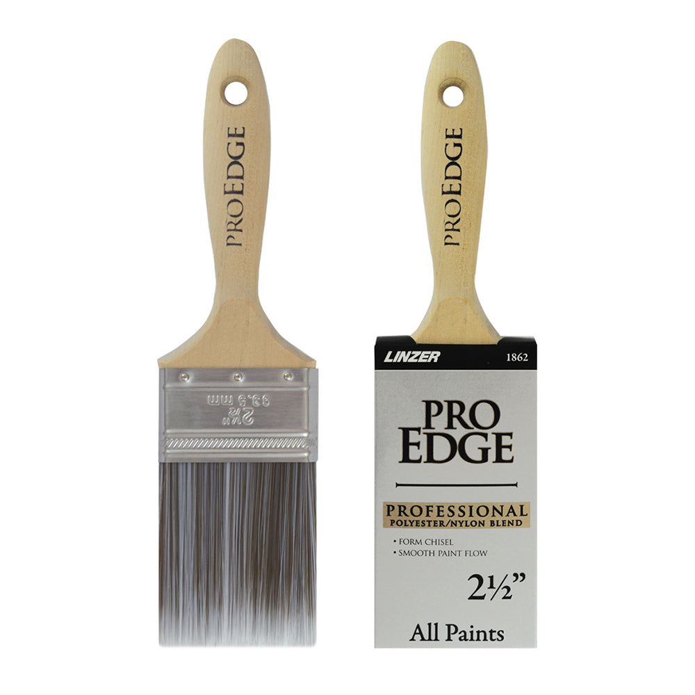 Brocha "Pro edge" de poliéster y nylon (Corte recto) - byp