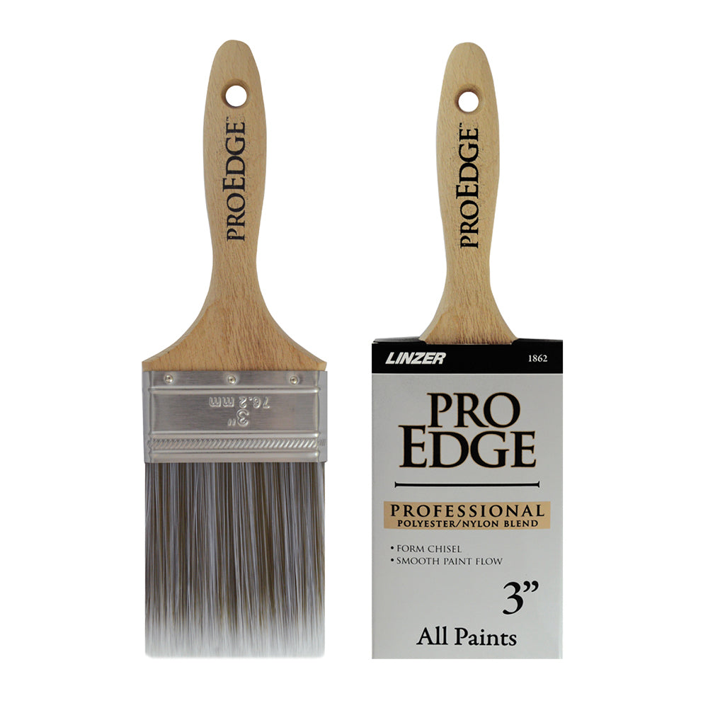 Brocha "Pro edge" de poliéster y nylon (Corte recto) - byp