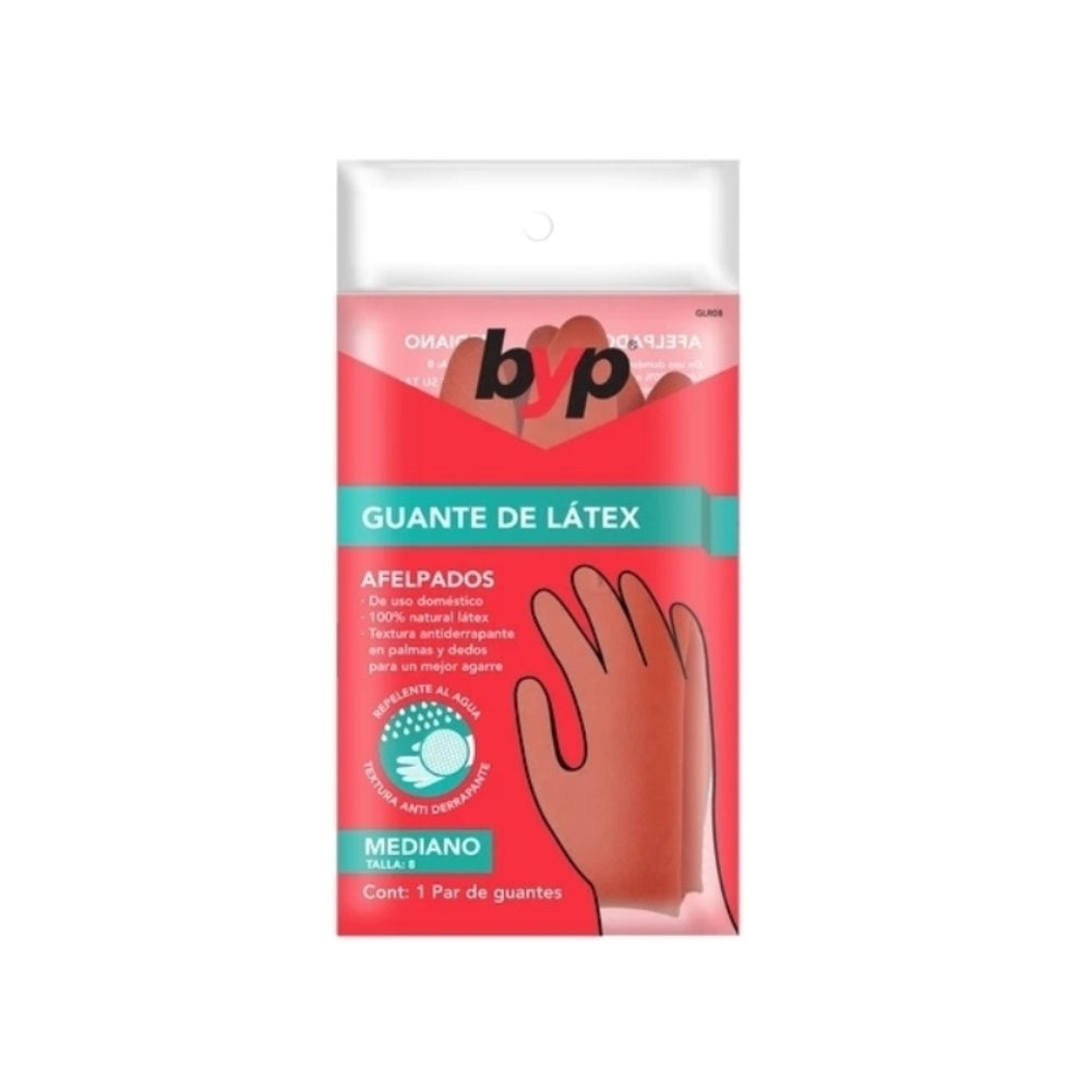 Guantes de latex afelpados - byp