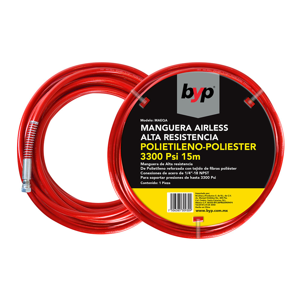MANGUERA AIRLESS 15m 1/4”-18 NPST - byp