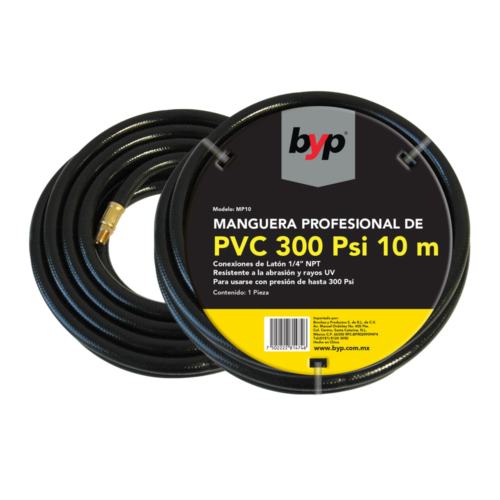 MANGUERA PROFESIONAL DE PVC 300 Psi - byp
