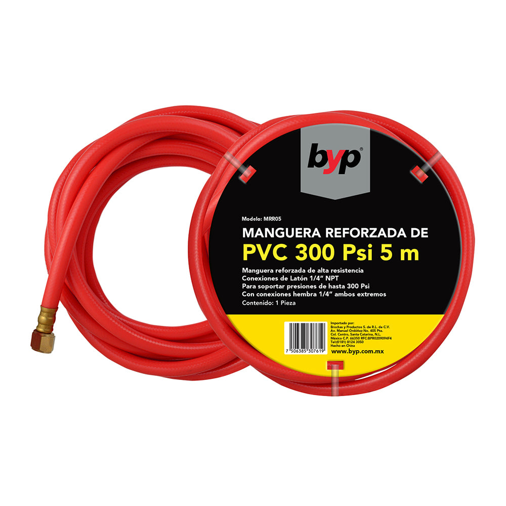 MANGUERA REFORZADA DE PVC 300 Psi - byp