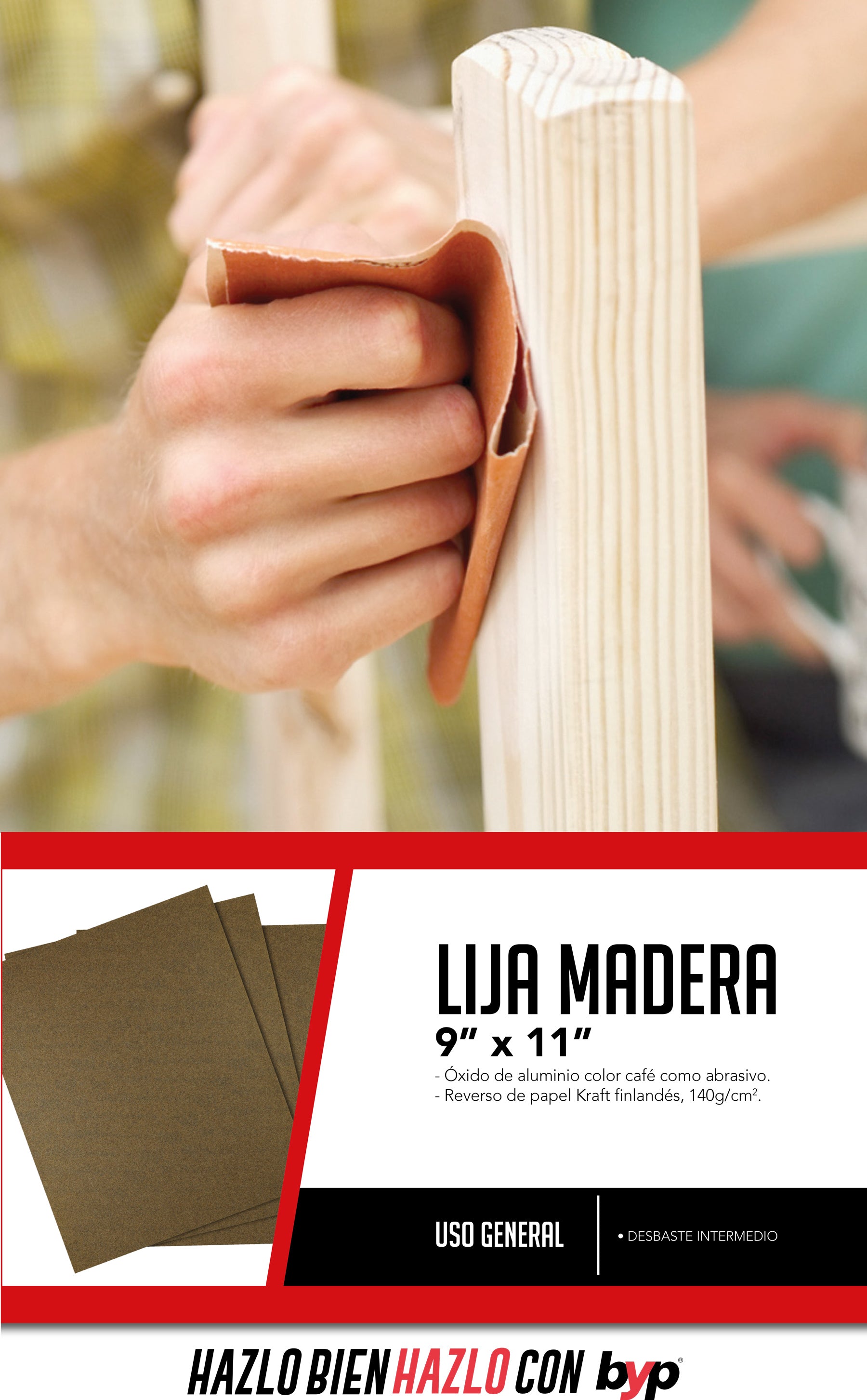 Lija para madera y carpintería