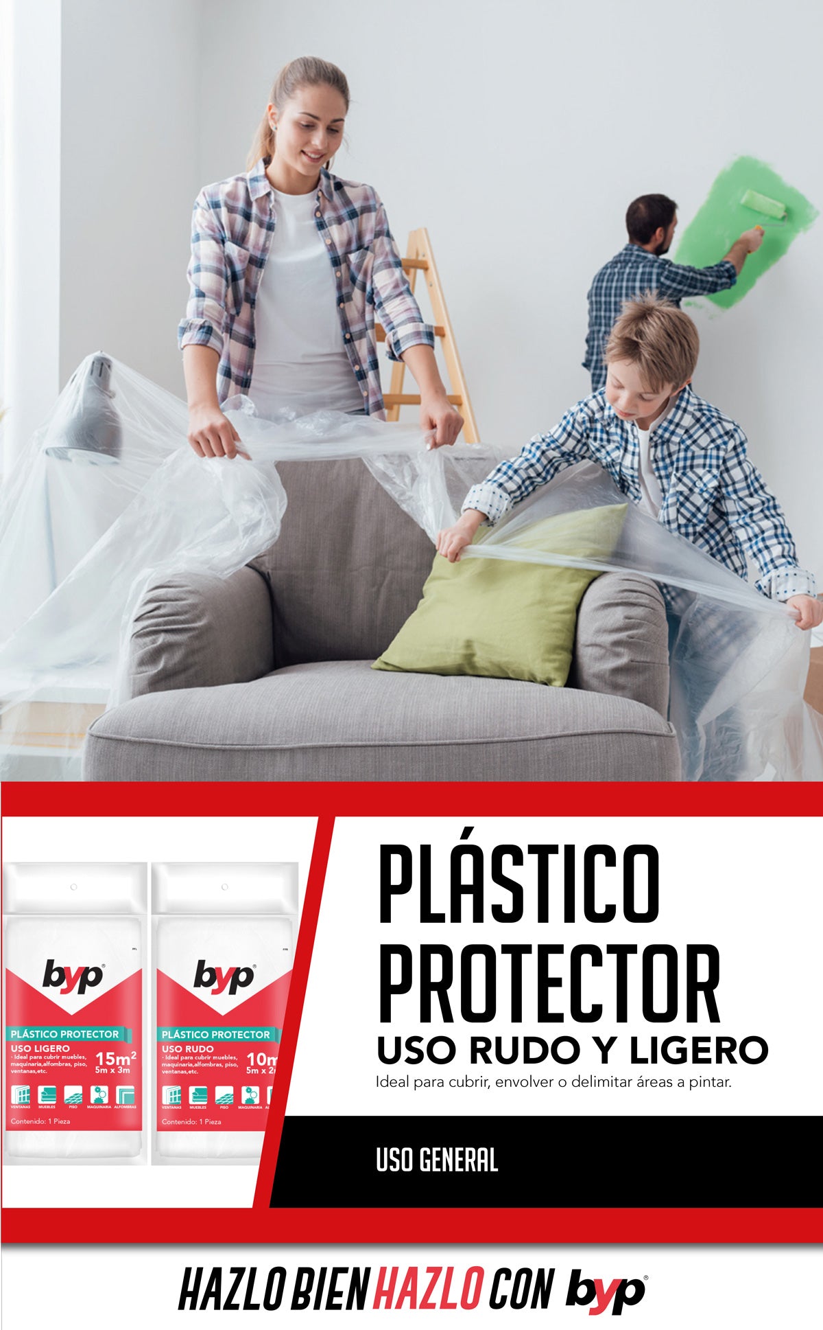 Plástico protector muebles