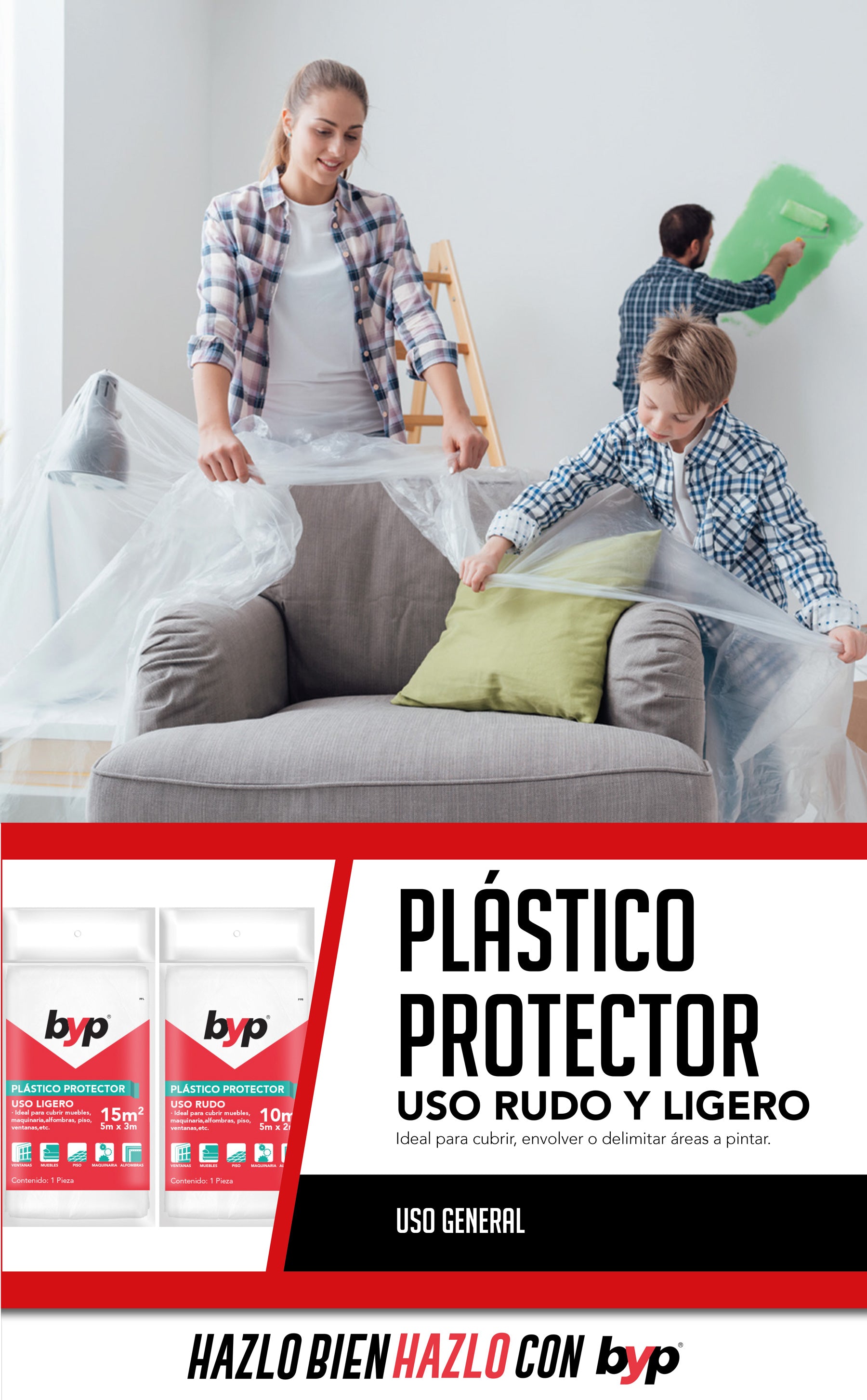 Plástico BYP 10m2 PPR