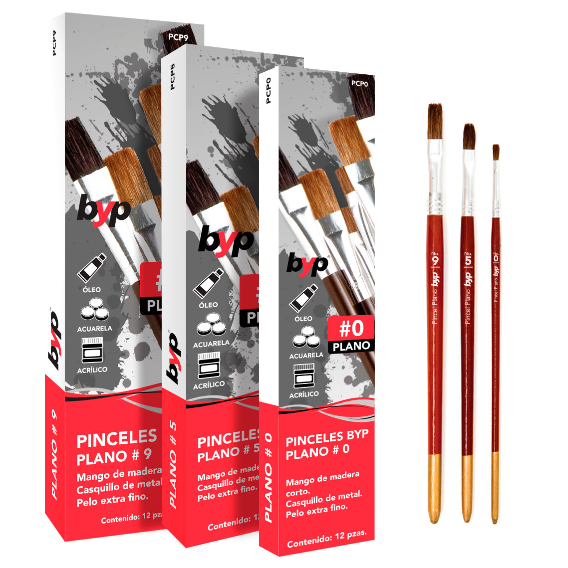 pincel plano