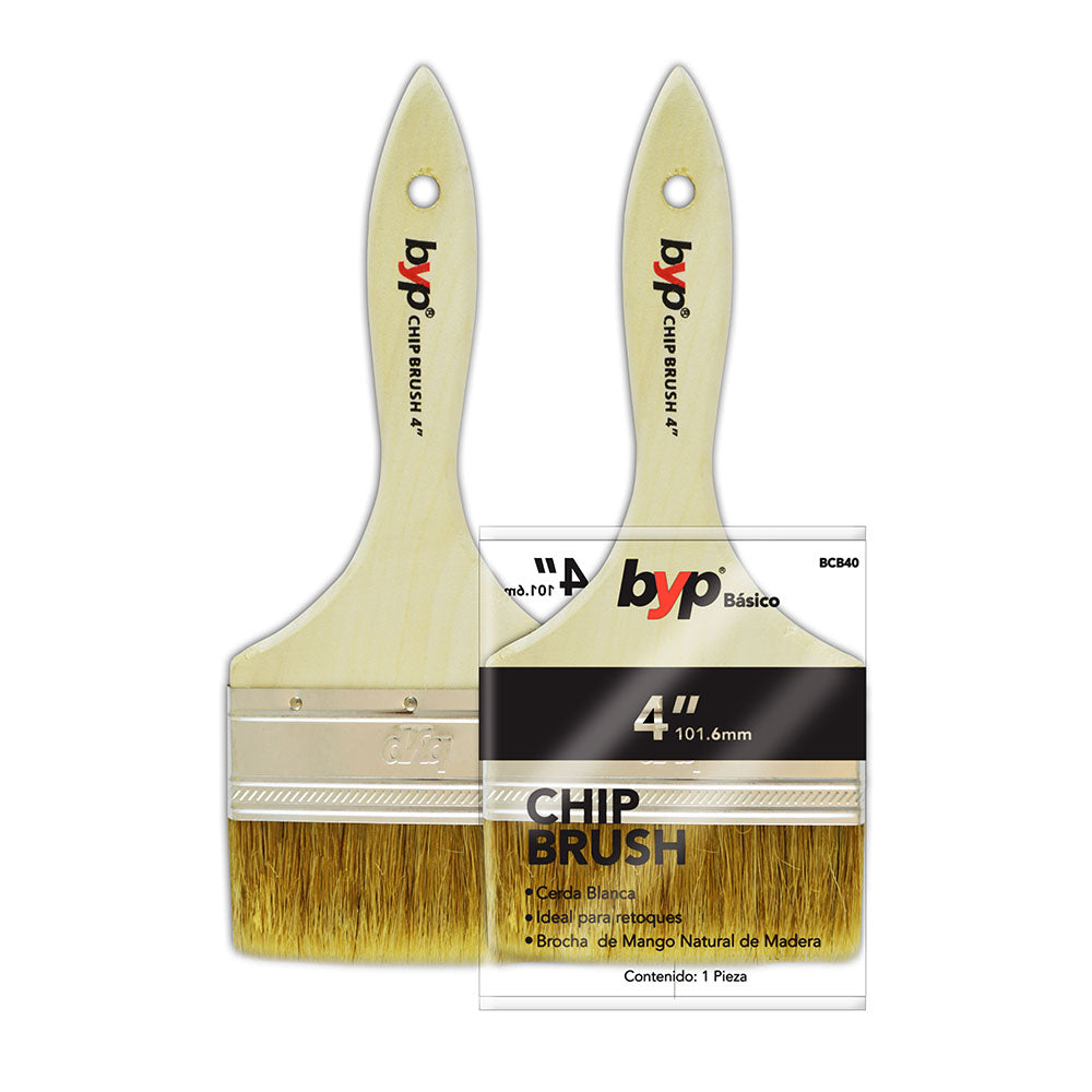 Brocha de cerda natural blanca "Chip brush 1500" - byp